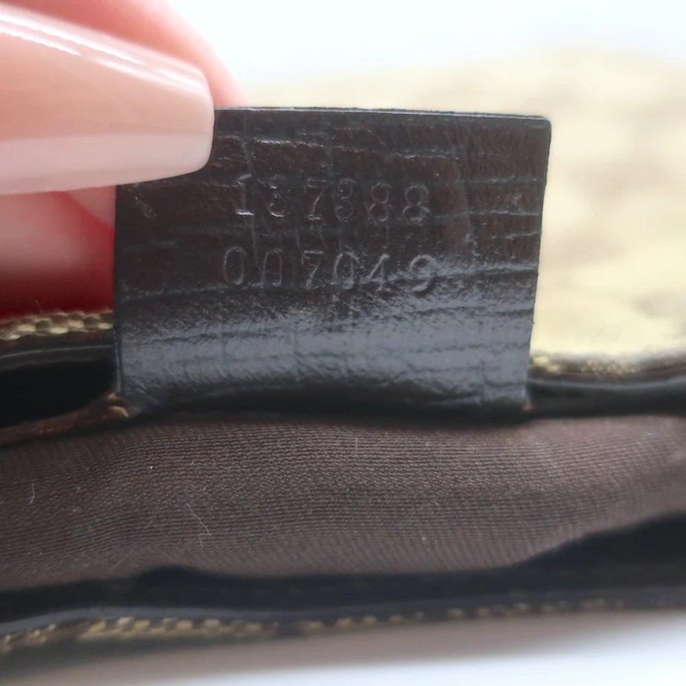 Gucci Hasler Horsebit Hobo GG Monogram Canvas & Brown Leather Shoulder Bag - Picture 12 of 12